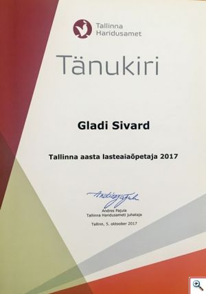 Gladi tänukiri haridusamet